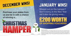 Number 1 Plates Christmas competition