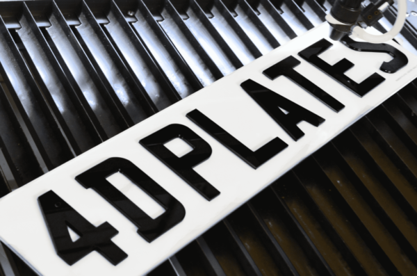4D Laser Cut Number Plates
