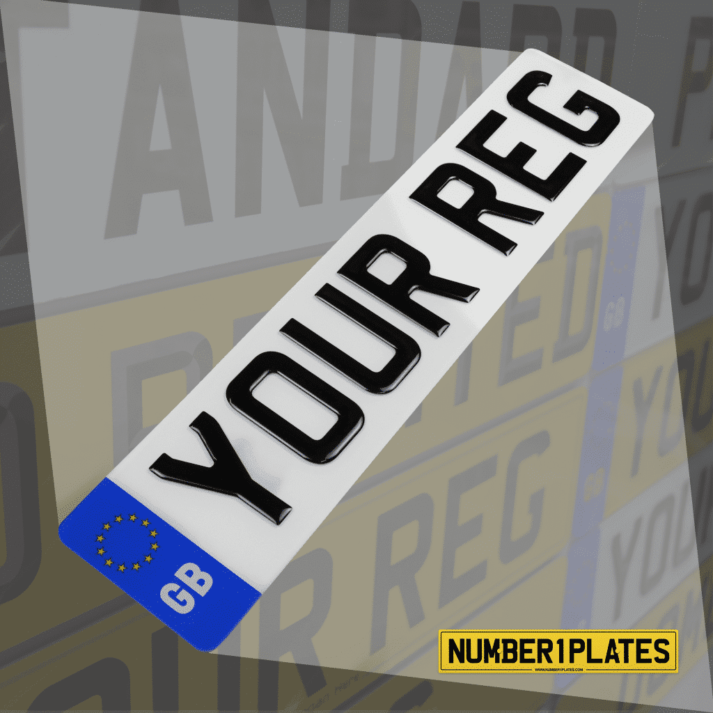 3D Gel Replacement Number Plates