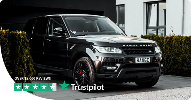 Range rover plates on driveway