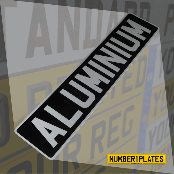 Vintage Aluminium Registration Plates