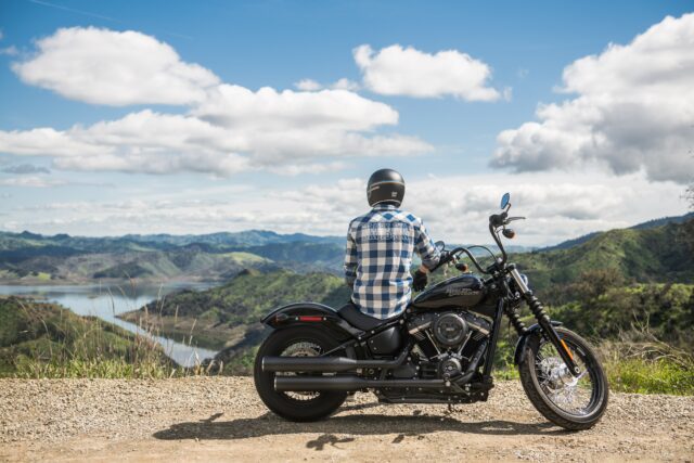 Man on Harley Davidson