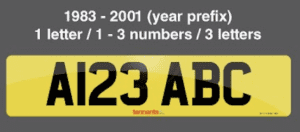 Prefix Number Plate