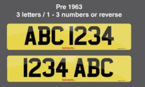 Pre 1963 plate style