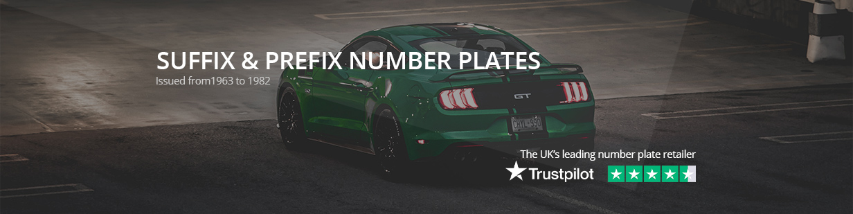 Suffix & Prefix Private Number Plates
