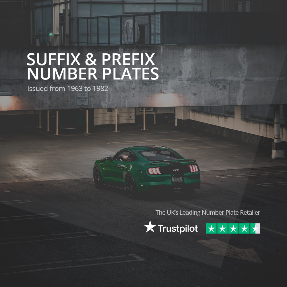 suffix & prefix number plates