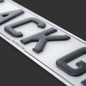 3D Gel Style Number Plates