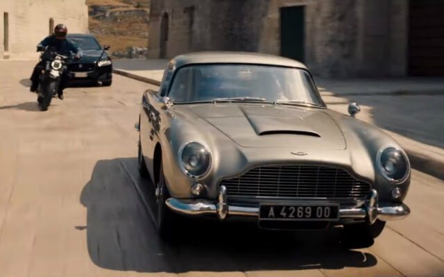 DB5 being pursued in No Time To Die