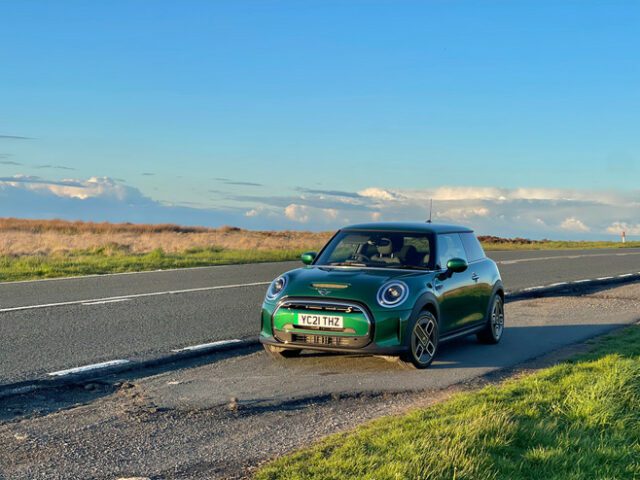 Electric Mini on the moor