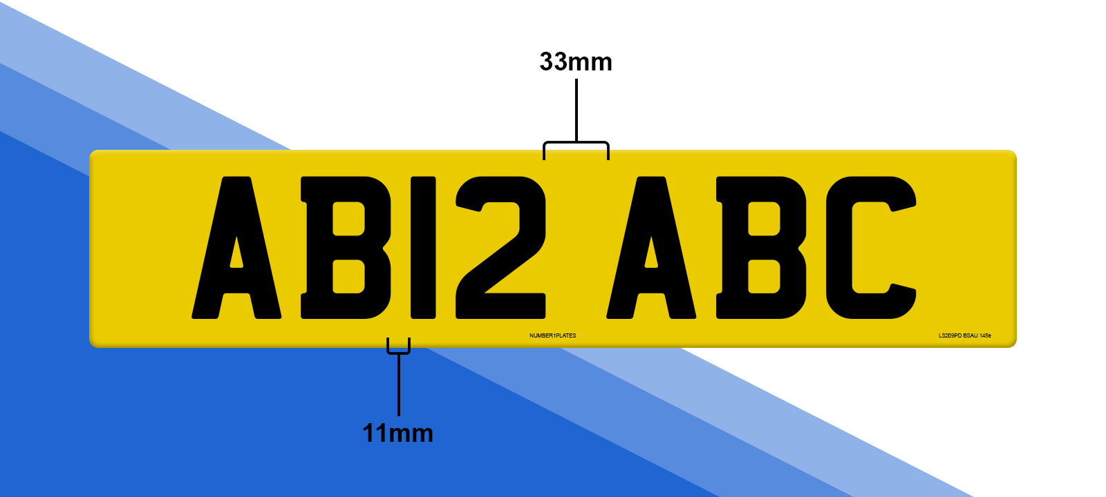 Number Plate Spacing Law