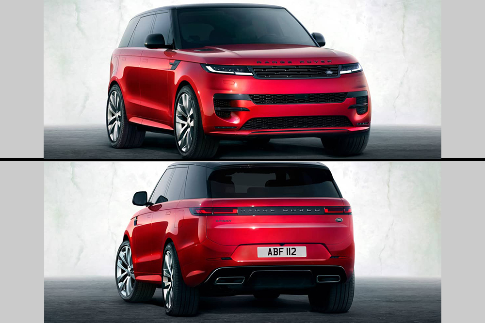 Front and Rear image of Range Rover sport 2022